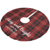 Personalisierter Weihnachtsbaumrockner Polyester Weihnachtsbaumdecke (Schrägansicht)