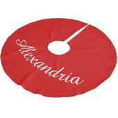 Personalisierter Weihnachtsbaumsaumtort Polyester Weihnachtsbaumdecke (Schrägansicht)