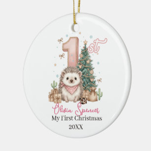 Personalisierter Weihnachtsbaumschmuck für Babys Keramik Ornament