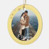 Personalisierter Weihnachtsbaumschmuck Keramik Ornament (Links)