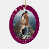 Personalisierter Weihnachtsbaumschmuck Keramik Ornament (Rechts)