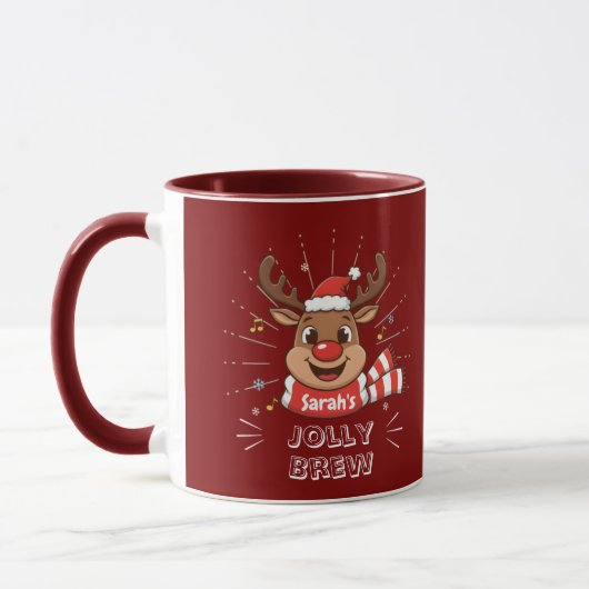 Personalisierter Weihnachtsbecher | Benutzerdefini Tasse (Links)