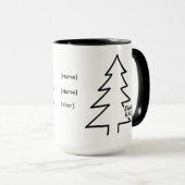Personalisierter Weihnachtsbecher – Frohe Festtage Tasse (VorderseiteRechts)