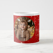 Personalisierter Weihnachtsbecher mit Baby-Foto