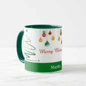 Personalisierter Weihnachtsbecher Tasse (Vorderseite Links)