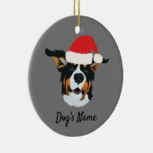 Personalisierter Weihnachtsberner Keramik Ornament (Rechts)