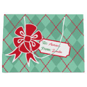 Personalisierter Weihnachtsbeutel Große Geschenktüte (Vorderseite)