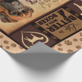 Personalisierter Weihnachtsblanket, das Leben ist  Geschenkpapier (Ecke)