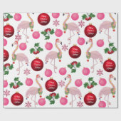 Personalisierter Weihnachtsbrand Geschenkpapier (Flach)