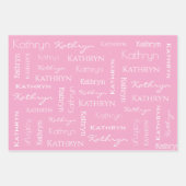 Personalisierter Weihnachtsbrand Geschenkpapier Set (Vorderseite 3)