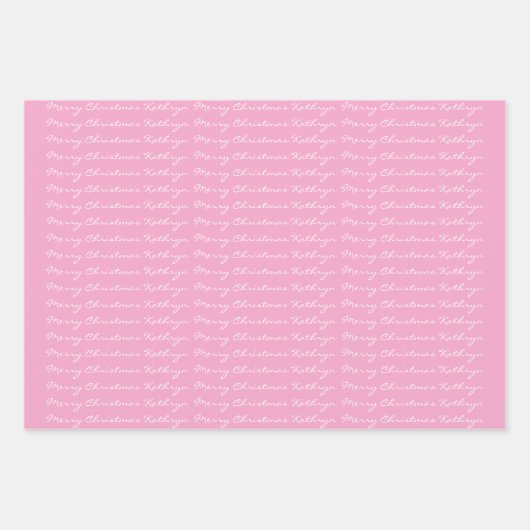 Personalisierter Weihnachtsbrand Geschenkpapier Set (Vorderseite 2)