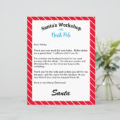 Personalisierter Weihnachtsbrief Antwort vom Weihn (Stehend Vorderseite)