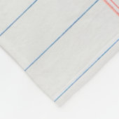 Personalisierter Weihnachtsbrief Handschrift Fleecedecke (Ecke)