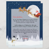 Personalisierter Weihnachtsbrief von Nordpol (Vorne/Hinten)