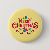 Personalisierter Weihnachtsbutton – Individueller  Button (Vorderseite)