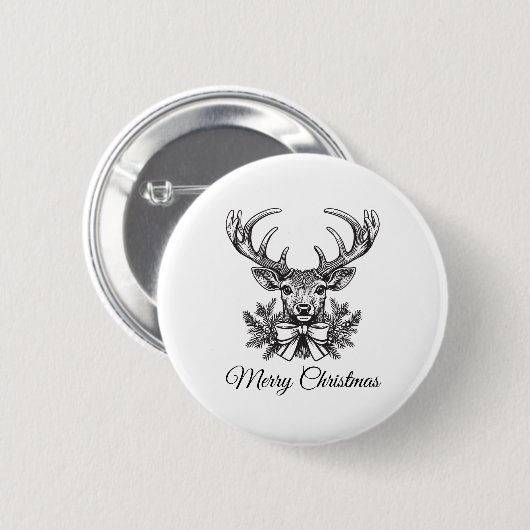 Personalisierter Weihnachtsbutton – Maßgeschneider Button (Vorne & Hinten)