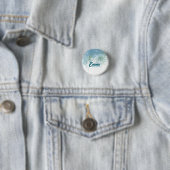 Personalisierter Weihnachtsbutton mit Namen - Teal Button (Beispiel)