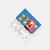 Personalisierter Weihnachtscocktail Napkin Weihnac Serviette (Ecke)