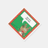 Personalisierter Weihnachtscocktail Napkins Serviette (Ecke)