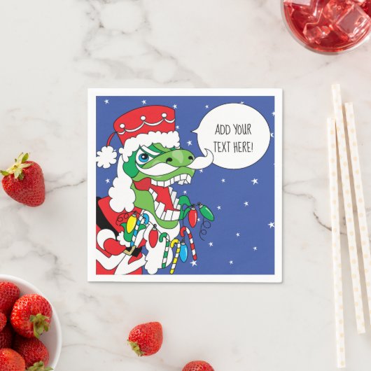 Personalisierter Weihnachtscocktail Napkins TySANT Serviette (Beispiel)