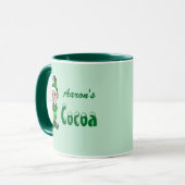 Personalisierter Weihnachtself Cocoa Tasse Geschen (Vorderseite Links)