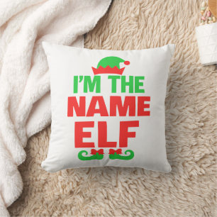 Personalisierter Weihnachtself Kissen
