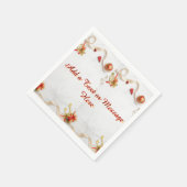Personalisierter Weihnachtsfeier-Tisch Serviette (Ecke)