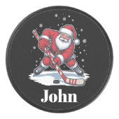 Personalisierter Weihnachtsfeiertag Eishockey Puck (Vorderseite)