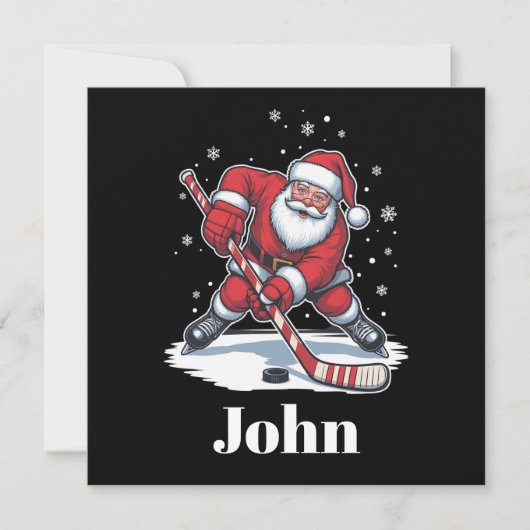 Personalisierter Weihnachtsfeiertag Feiertagskarte (Vorderseite)