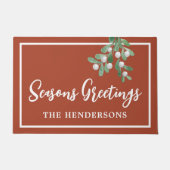 Personalisierter Weihnachtsfeiertag Fußmatte (Vorderseite)