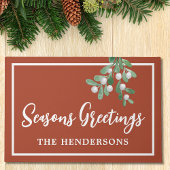 Personalisierter Weihnachtsfeiertag Fußmatte