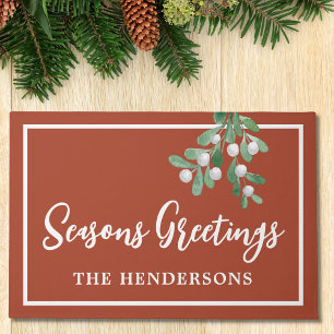 Personalisierter Weihnachtsfeiertag Fußmatte