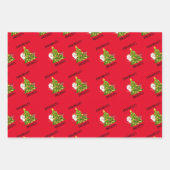 Personalisierter Weihnachtsfeiertag Geschenkpapier Set (Vorderseite 3)