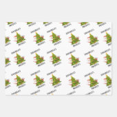 Personalisierter Weihnachtsfeiertag Geschenkpapier Set (Vorderseite 2)