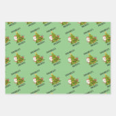 Personalisierter Weihnachtsfeiertag Geschenkpapier Set (Vorderseite)