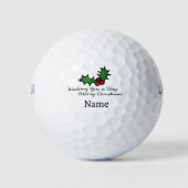 Personalisierter Weihnachtsfeiertag Golfball (Vorderseite)