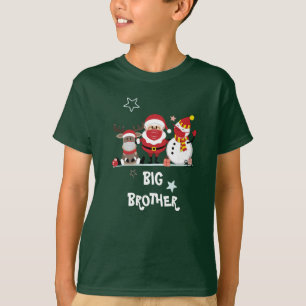 Personalisierter Weihnachtsfeiertag Große Brüder T-Shirt