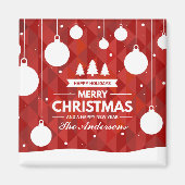 Personalisierter Weihnachtsfeiertag | Magnet (Vorne)