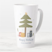 Personalisierter Weihnachtsfeiertag Party Milchtasse (Rechte Ecke)