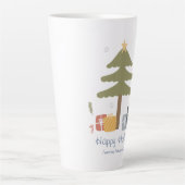 Personalisierter Weihnachtsfeiertag Party Milchtasse (Vorderseite)