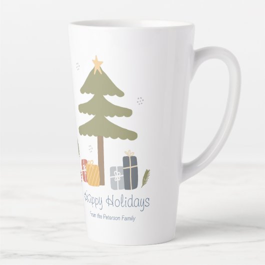 Personalisierter Weihnachtsfeiertag Party Milchtasse (Rechts)