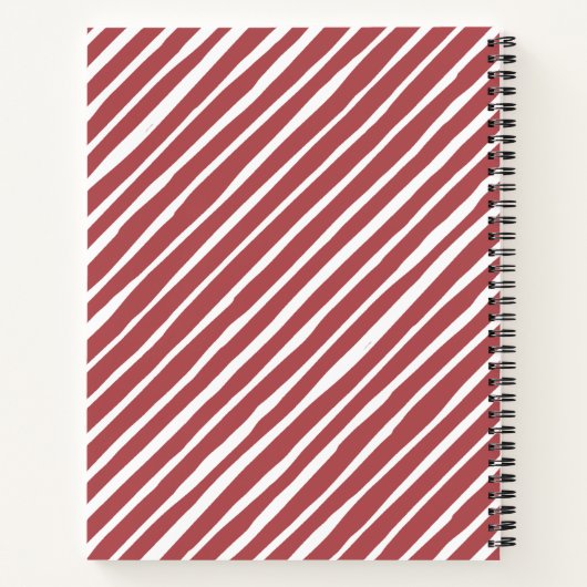 Personalisierter Weihnachtsfeiertag Rezept Notizblock