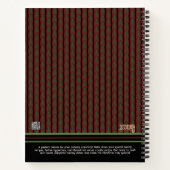 Personalisierter Weihnachtsfeiertag Rezept Notizblock (Rückseite)