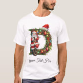 Personalisierter Weihnachtsfeiertag T-Shirt (Vorderseite)