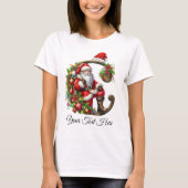 Personalisierter Weihnachtsfeiertag T-Shirt (Vorderseite)