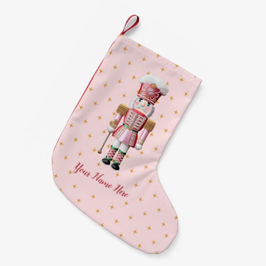 Personalisierter Weihnachtsfest Nutcracker Kleiner Weihnachtsstrumpf (Vorderansicht (hängend))