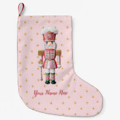 Personalisierter Weihnachtsfest Nutcracker Kleiner Weihnachtsstrumpf (Vorderseite)