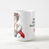 Personalisierter Weihnachtsfriseur Kaffeetasse (Mittel)