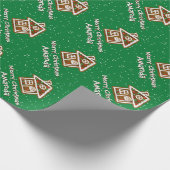 Personalisierter Weihnachtsgebäck Geschenkpapier (Ecke)