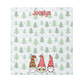 Personalisierter Weihnachtsgenome Notepad Notizblock (Vorderseite)